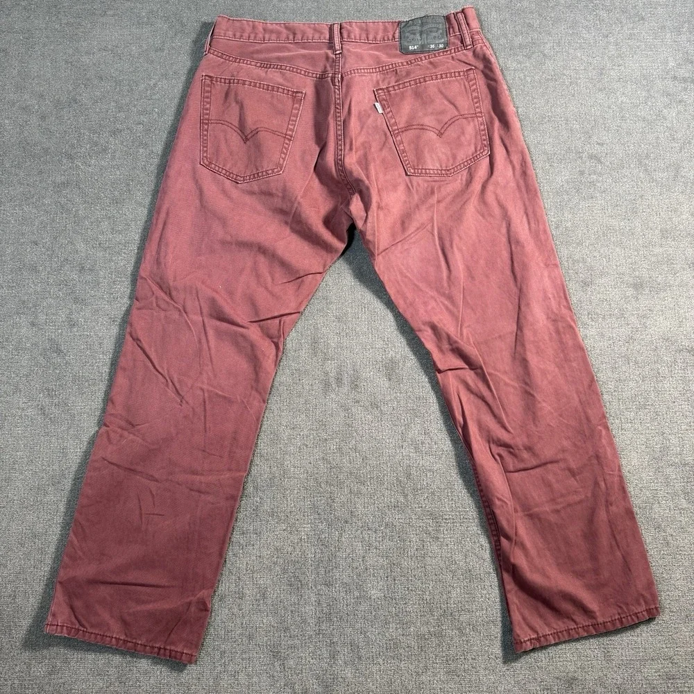 Levi's 541 Jeans Men's Size 36x30 Athletic Fit Medium Wash Red Denim
